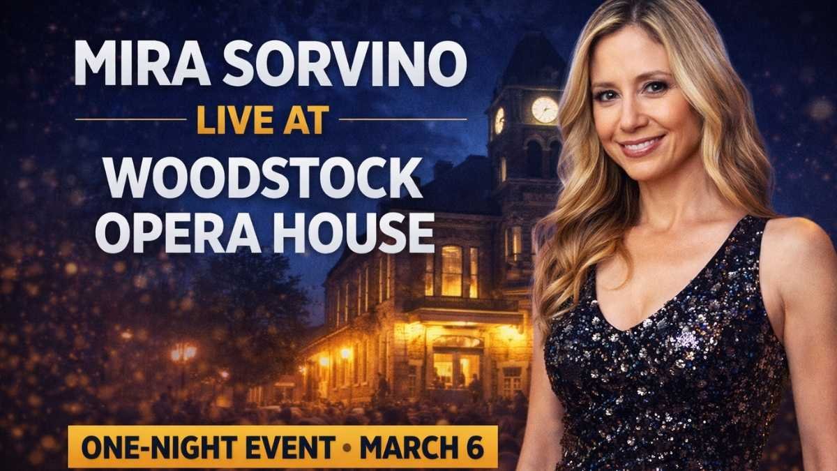 Mira Sorvino to Appear Live at Woodstock Opera House in One-Night Event